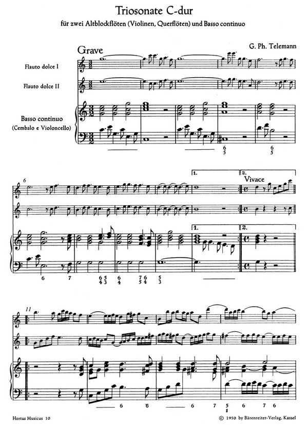 Triosonate C-Dur 