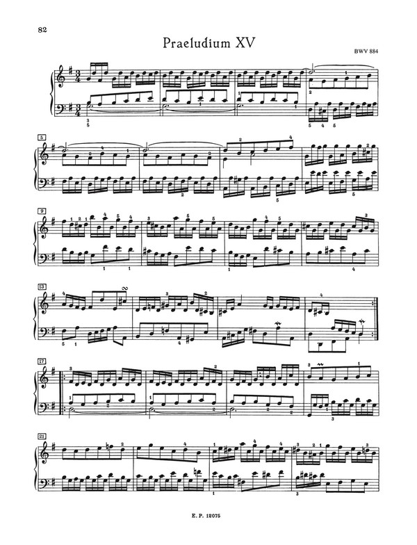 Das wohltemperierte Klavier Teil 2 BWV870-893