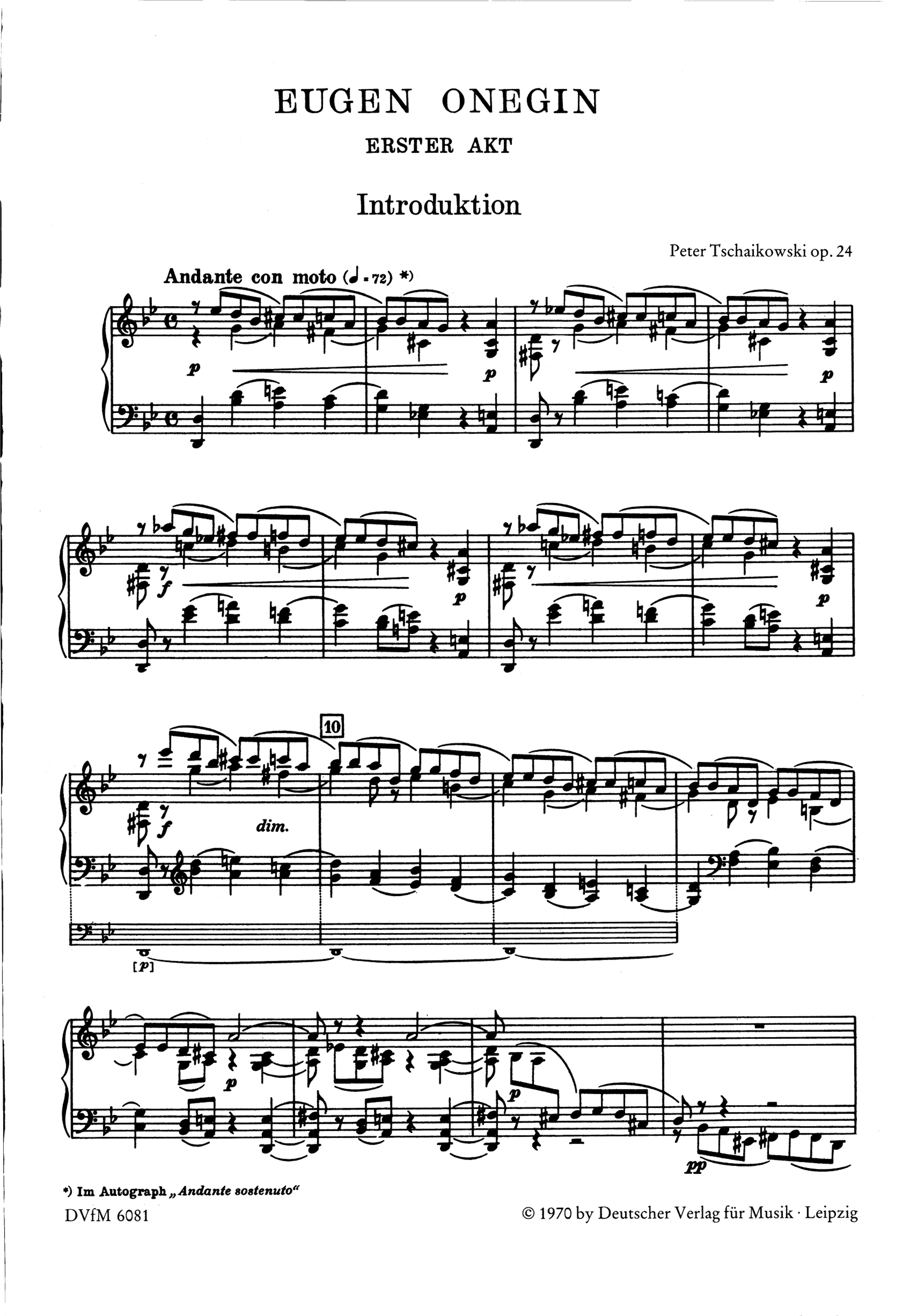 Eugen Onegin op.24