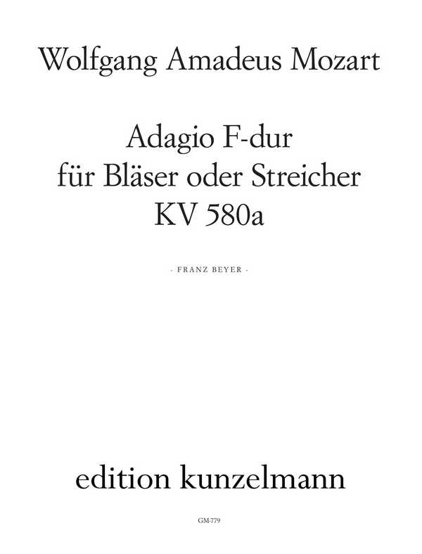 Adagio F-Dur KV580a