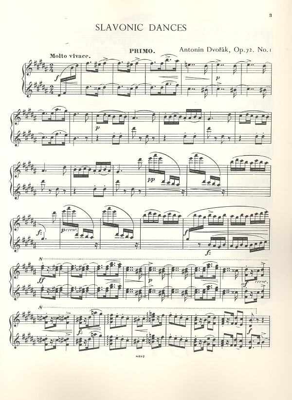 Slawische Tänze op.72 Band 1