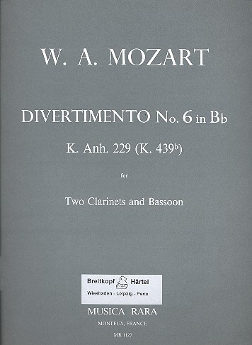 Divertimento B-Dur Nr.6 KVAnh.229