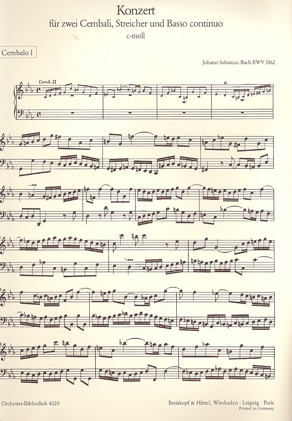 Konzert c-Moll BWV1062