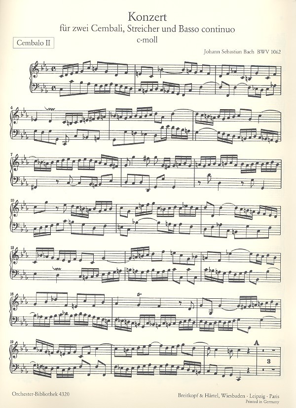 Konzert c-Moll BWV1062