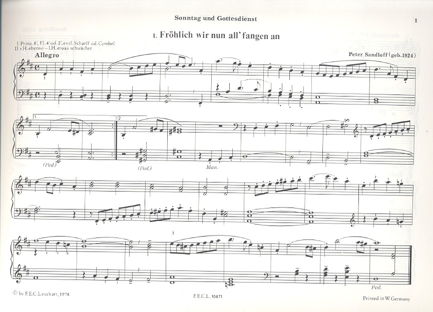 33 leichte Choralvorspiele und 55 freie Vorspiele alter und neuer Meis