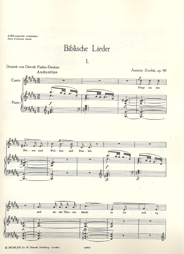 Biblische Lieder op.99