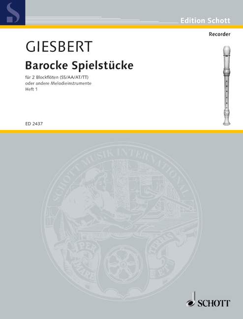 Barocke Spielstücke Band 1