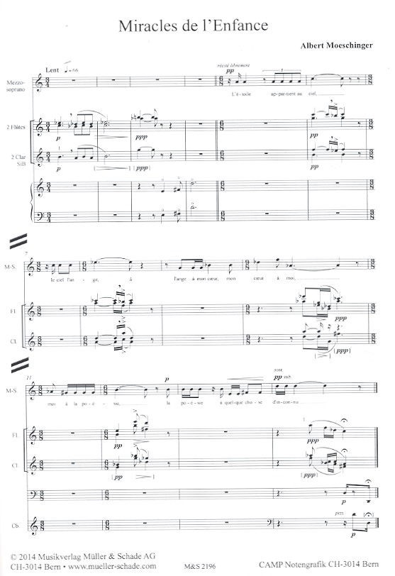 Miracles de l'enfance op.92 MWV97