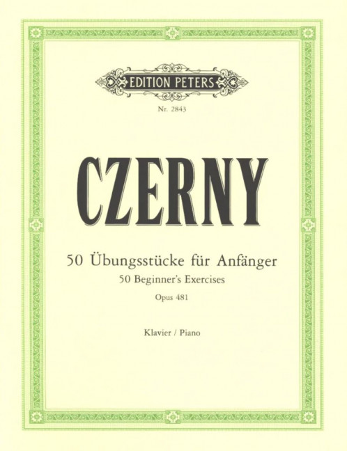 50 Übungsstücke für Anfänger op.481
