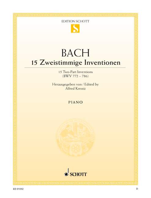 15 Zweistimmige Inventionen BWV772-786