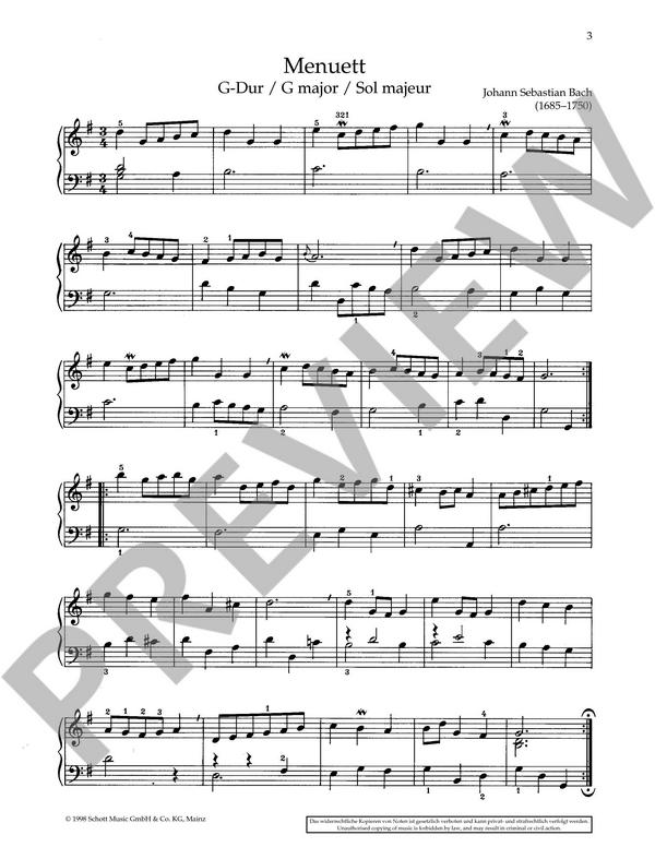 Leichte Klaviermusik des Barock