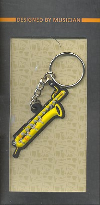 Schlüsselring-Anhänger Baritonsaxophon