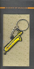 Schlüsselring-Anhänger Baritonsaxophon