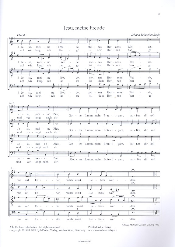 Jesu meine Freude BWV227