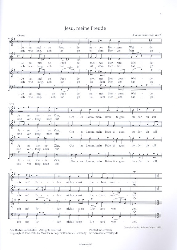 Jesu meine Freude BWV227