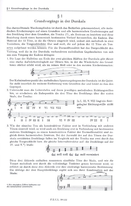 Beitrag zur durmolltonalen Harmonielehre Band 1