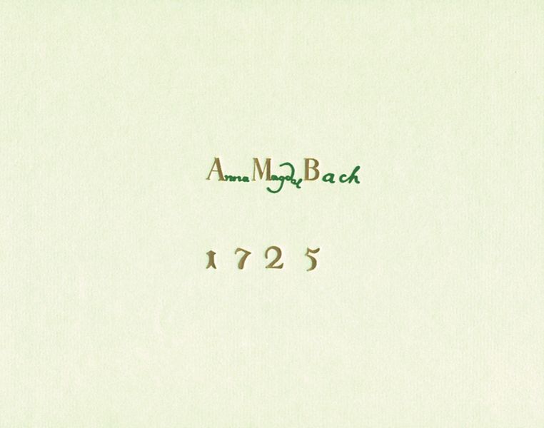 Klavierbüchlein für Anna