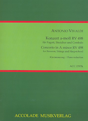 Konzert a-moll Nr.2 RV498 für Fagott, Streichorchester und Cembalo
