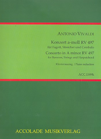 Konzert a-moll Nr.7 RV497 für Fagott, Streichorchester und Cembalo