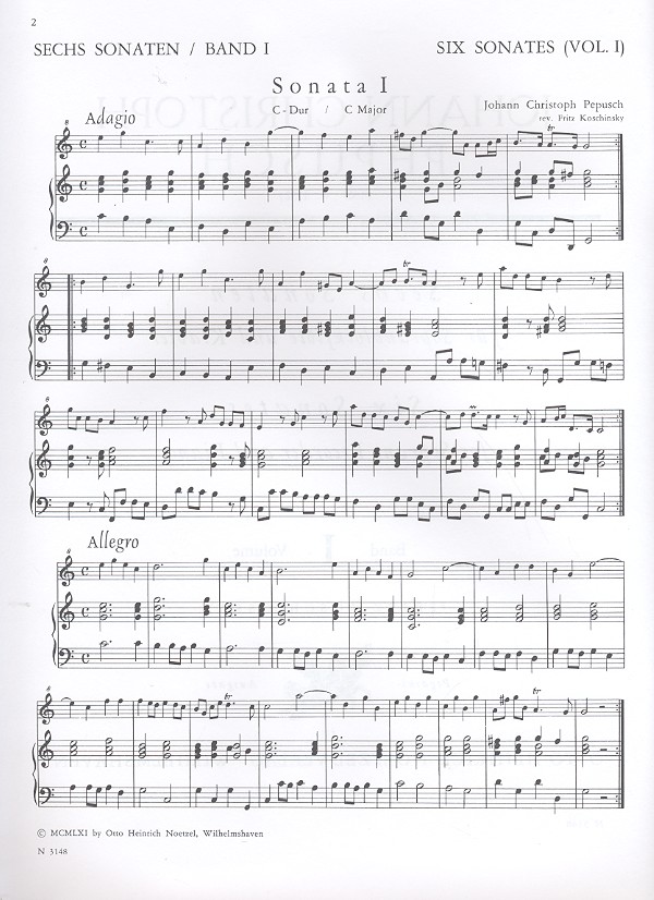 6 Sonaten Band 1 (Nr.1-3)