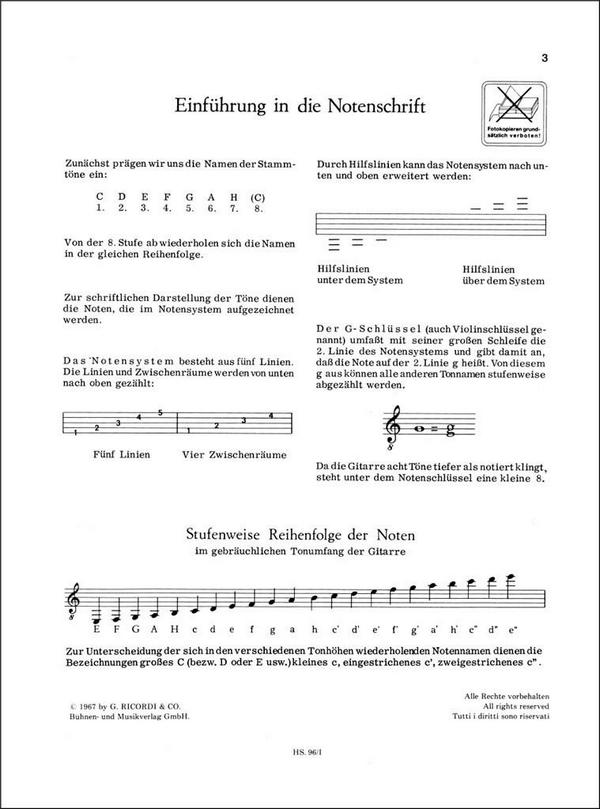 Gitarrenschule Band 1