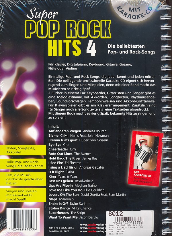 Super Pop Rock Hits Band 4 (+CD):