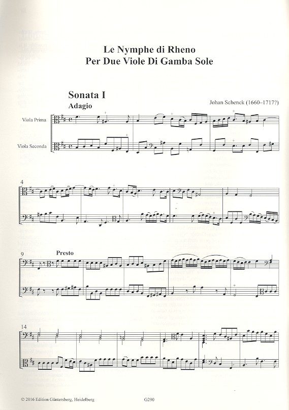 Le Nymphe di Rheno op.8 Nr.1-4