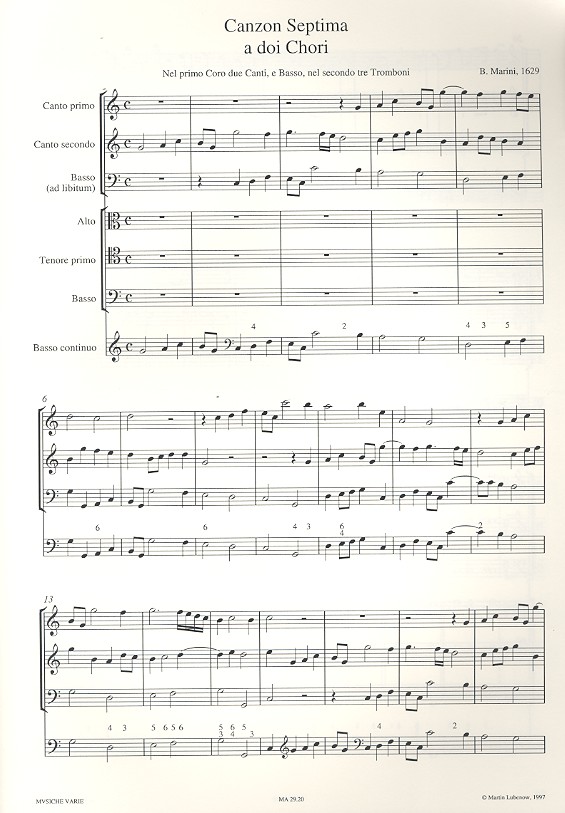 4 Canzonen (Nr.7-10) aus op.8
