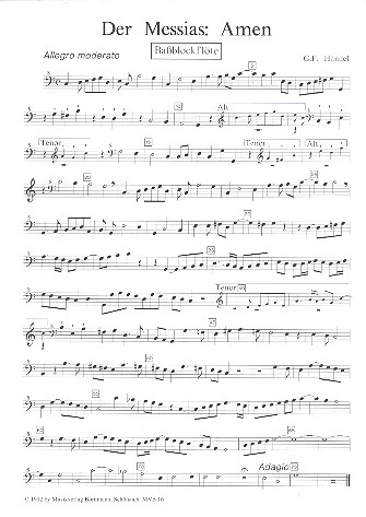 Amen  und  Hallelujah aus dem Messias