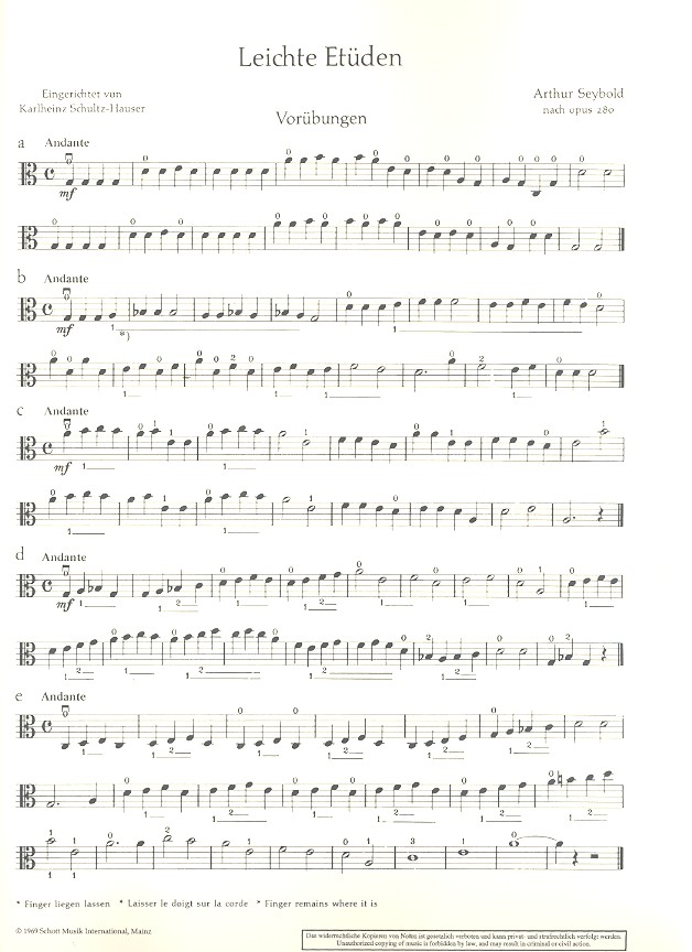 Leichte Etüden nach op.280