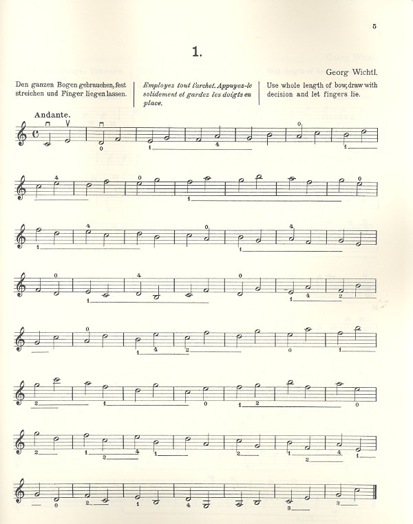 Neue Violin-Etüden-Schule op.182 Bd. 1 - Etüden in der 1. Lage