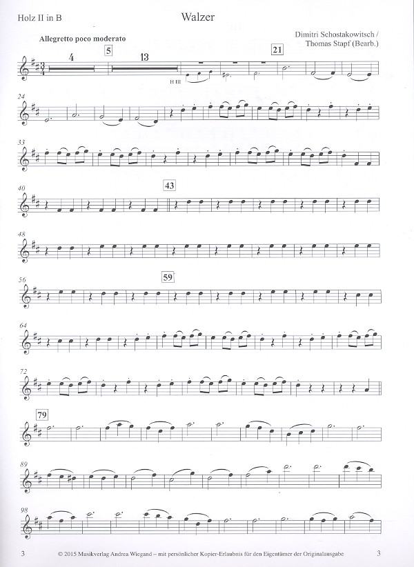 Walzer Nr.2 aus der Suite Nr.2