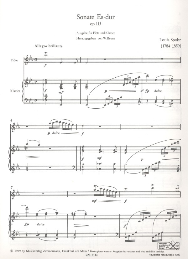 Sonate Es-Dur op.113