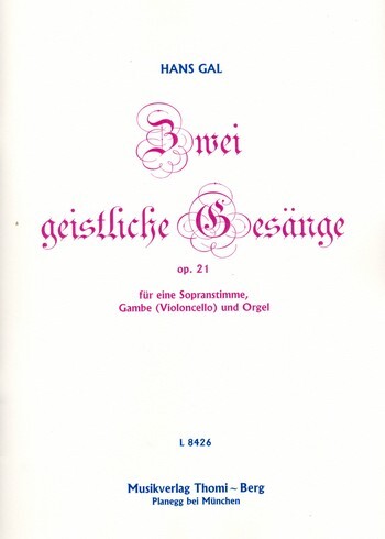 2 geistliche Gesänge op.21