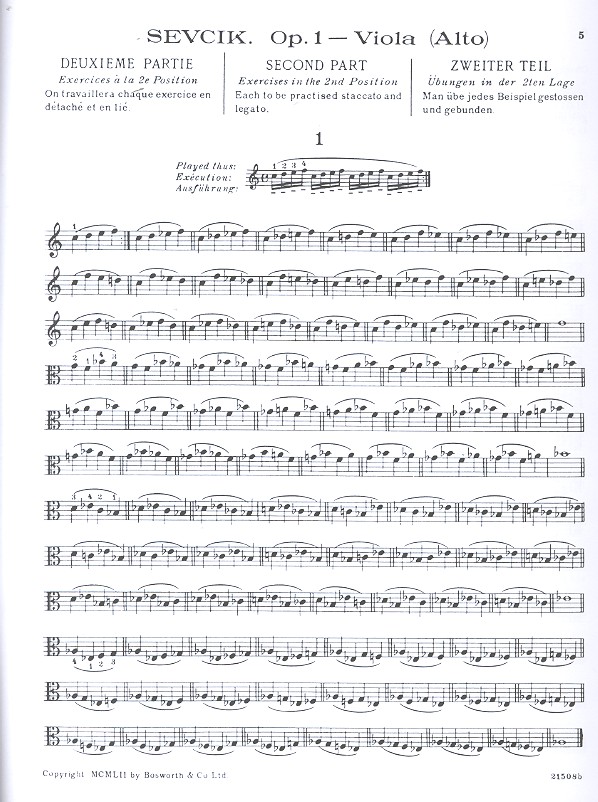 Schule der Technik op.1,2 für Viola