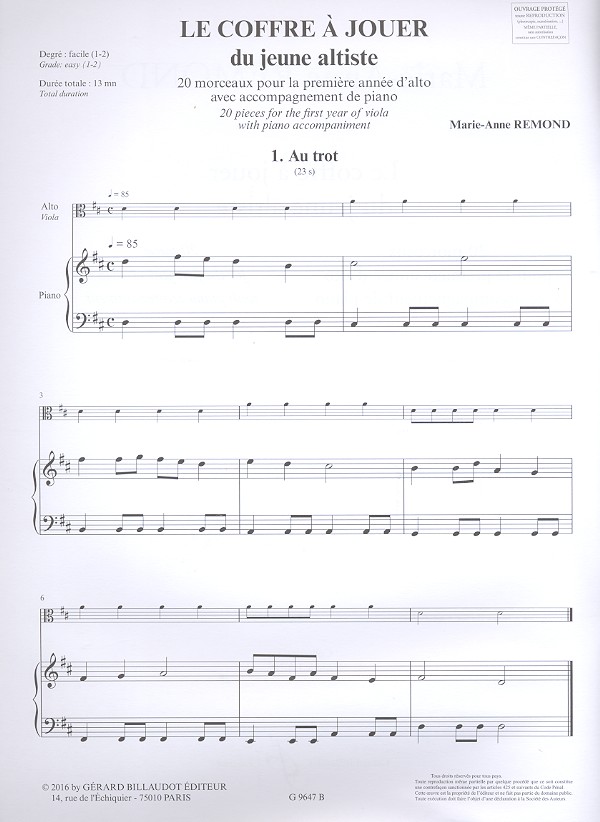 Le coffre à jouer du jeune altiste