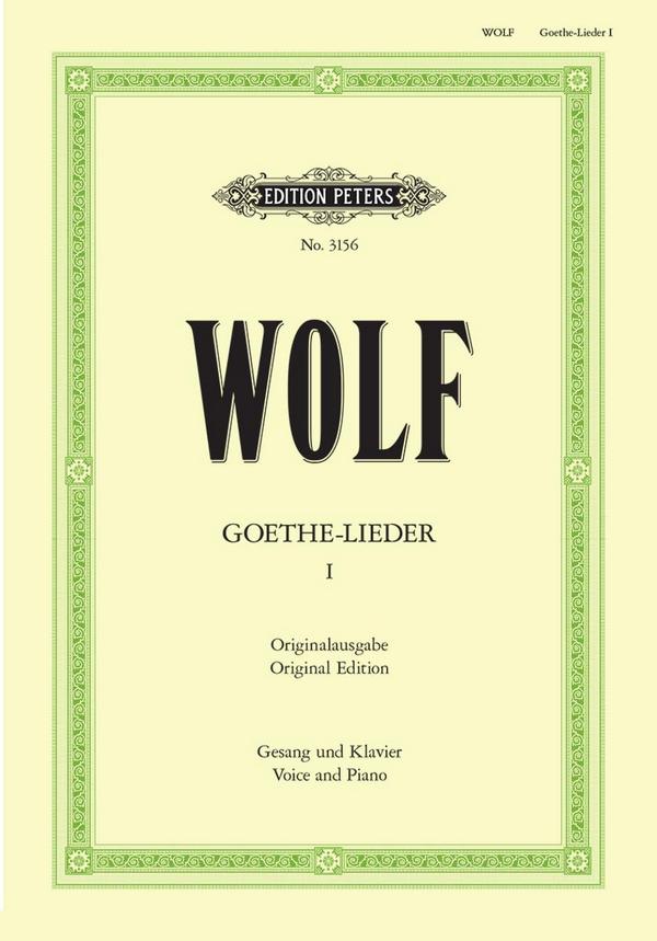 Lieder nach Gedichten von Goethe Band 1