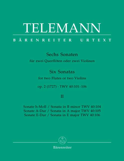 6 Sonaten op.2 Band 2 (Nr.4-6)