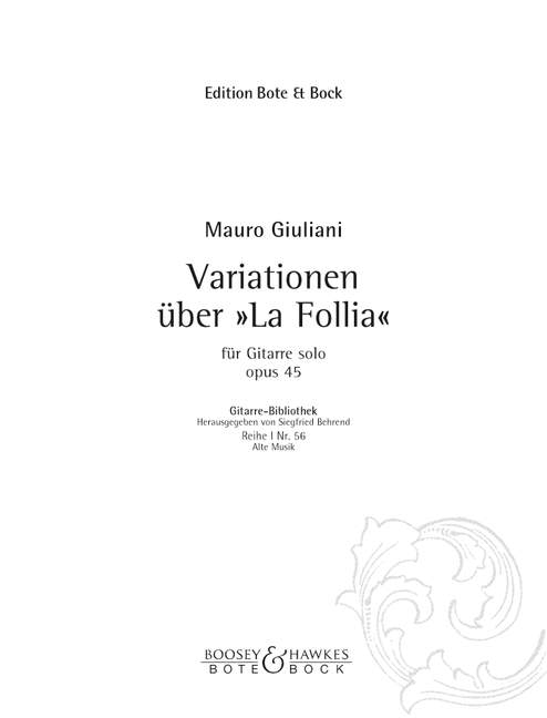 Variationen über 'La Folia' op.45