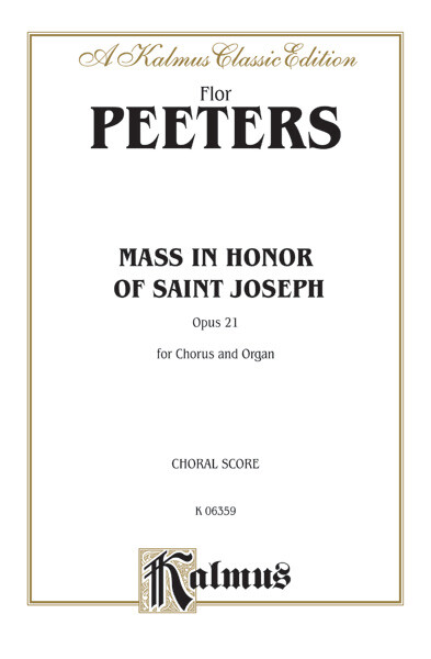Mass in Honor of Saint Joseph op.21