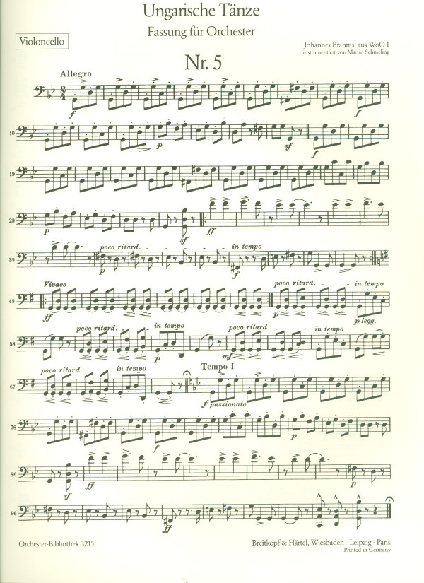 Ungarische Tänze Nr.5-7 aus WoO1