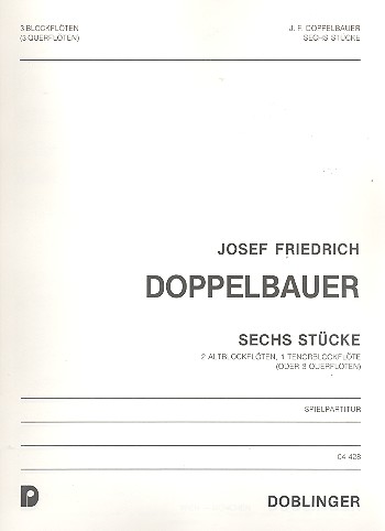 6 Stücke für 3 Blockflöten (AAT)