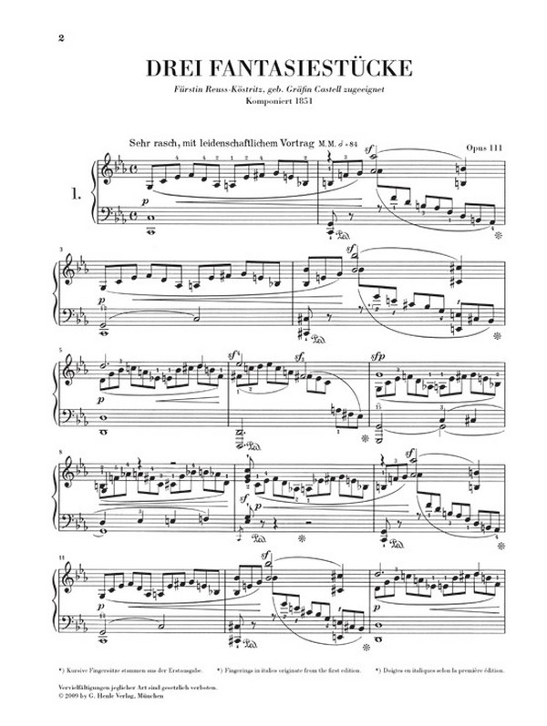 3 Fantasiestücke op.111