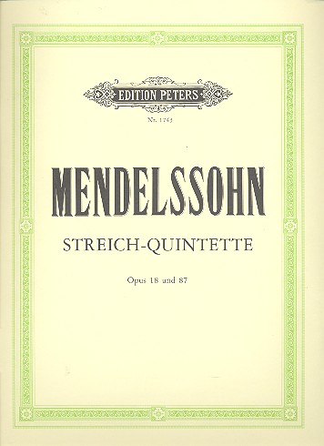 Sämtliche Streichquintette op.18 und op.87