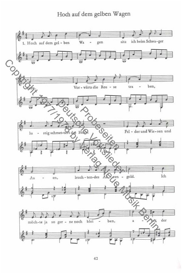 Deutsche Volkslieder für