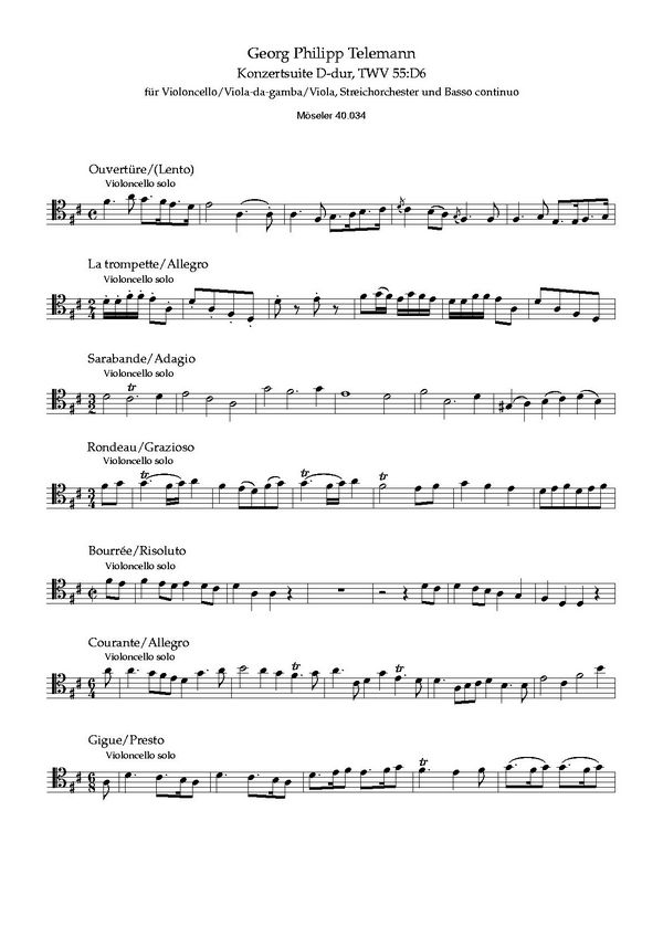 Konzertsuite TWV55:d6