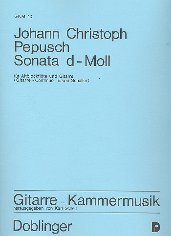 Sonate d-Moll für Altblockflöte