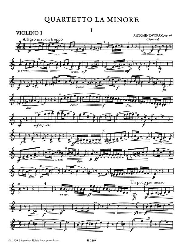 Streichquartett a-Moll op.16