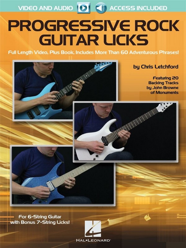 HL00142325 Progressive Rock Guitar Licks (+Video +Audio Access):