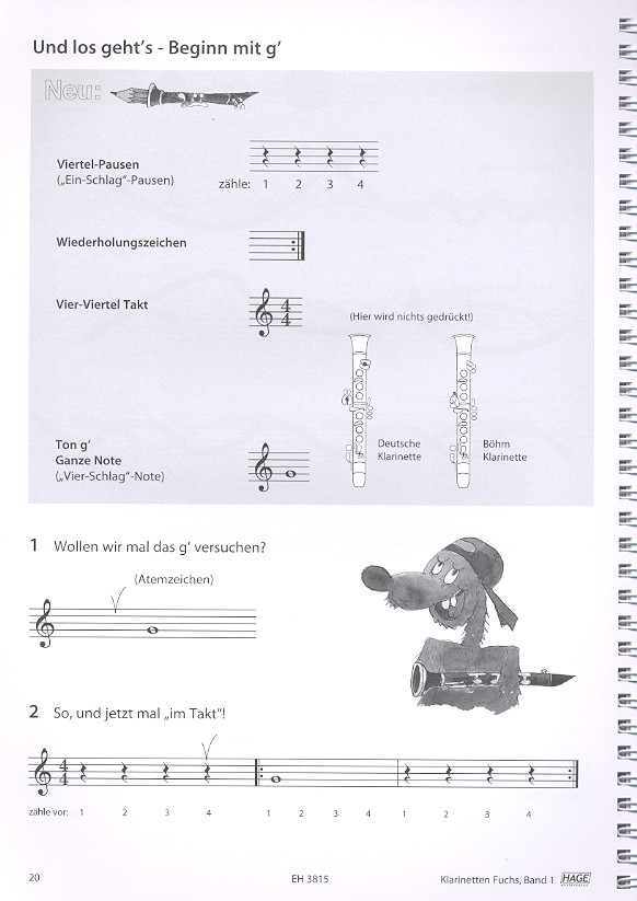 Klarinetten Fuchs Band 1 (+QR-Codes)